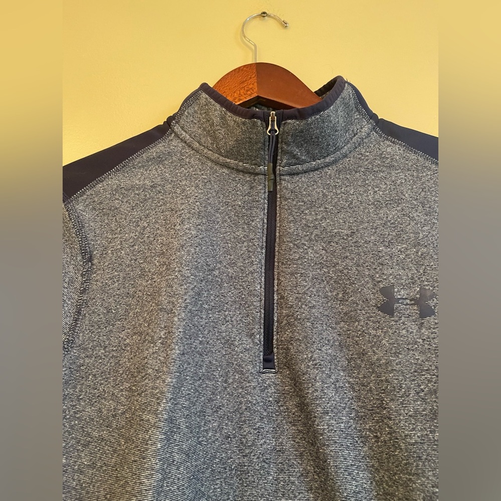 Men's Under Armour Half Zip Sweater Gray Size S - Picture 7 of 11